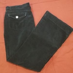 Black velvet pants
